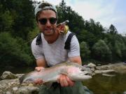 nice August Rainbow trout Savinja